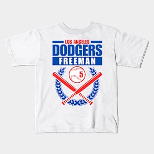 LA Dodgers Freeman 5 Baseball Kids T-Shirt